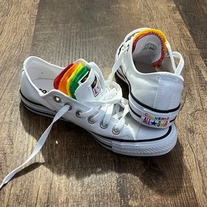 Brand new, low top, rainbow, converse all star